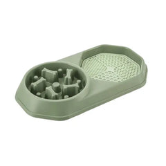 2-in-1 Licking Mat & Slow Feeder Bowl