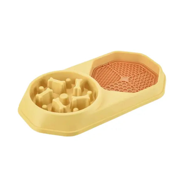 2-in-1 Licking Mat & Slow Feeder Bowl