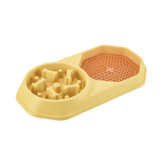 2-in-1 Licking Mat & Slow Feeder Bowl