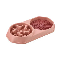 2-in-1 Licking Mat & Slow Feeder Bowl