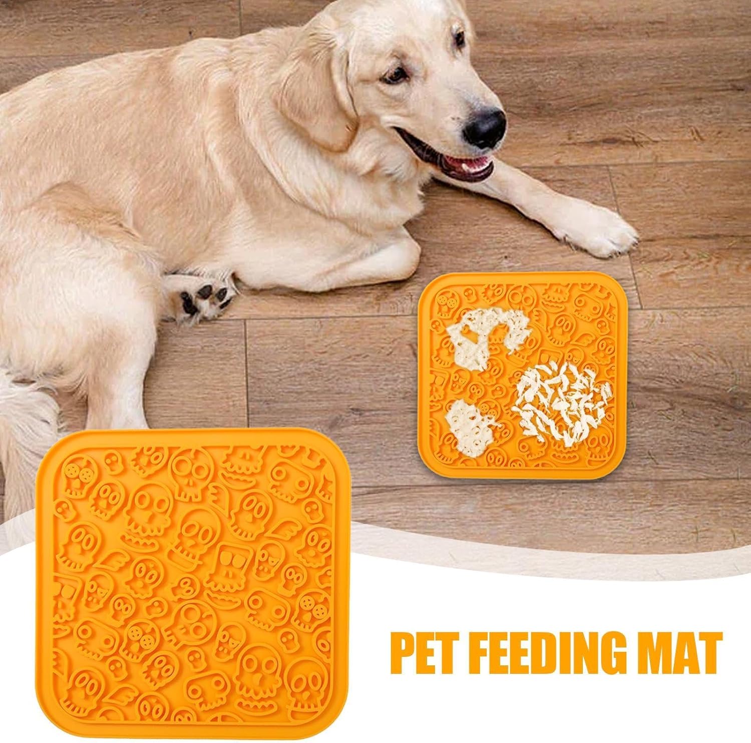 Halloween Skeleton Lick Mat for Dog and Cat