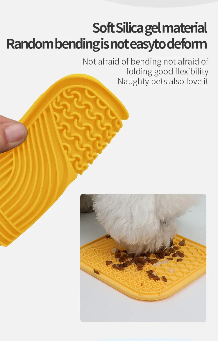 Square 3-Part Licking Mat