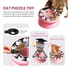 Interactive Cat Slow Feeder - Cat Puzzle Toy (Level I)