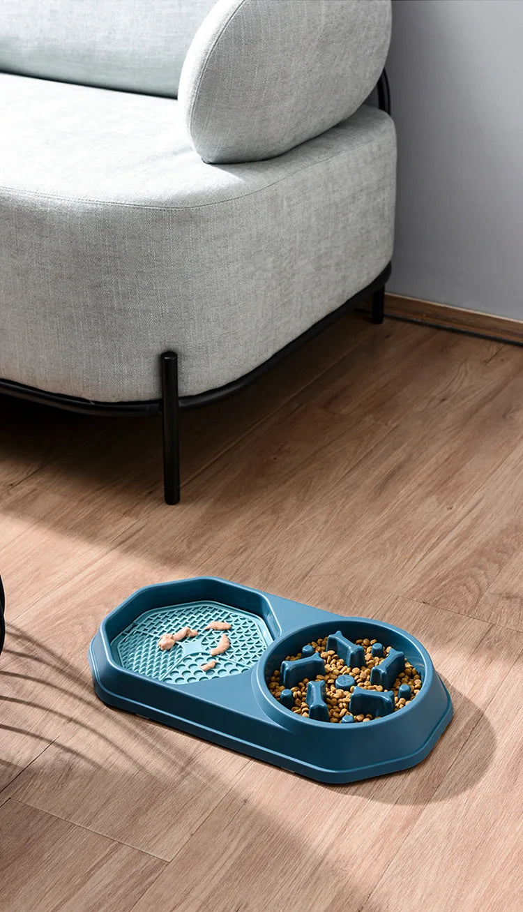 2-in-1 Licking Mat & Slow Feeder Bowl