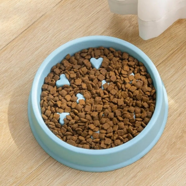 Little Heart Slow Feeder Cat Bowl