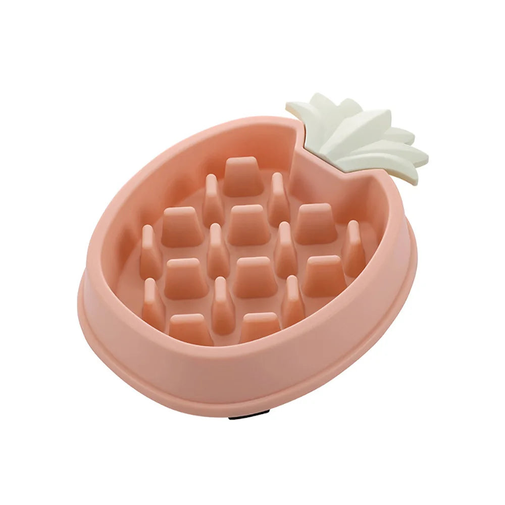 Pineapple Slow Feeder Cat Bowl